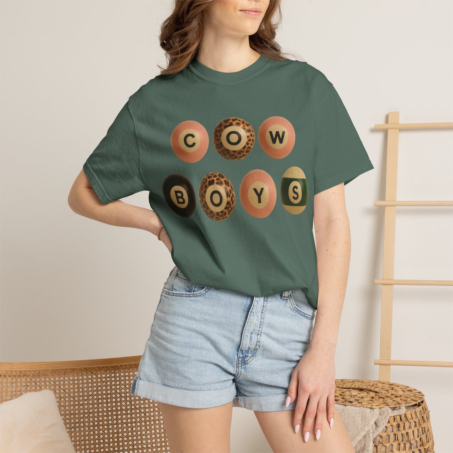 Cowboys Vintage Pool Ball Graphic T‑Shirt